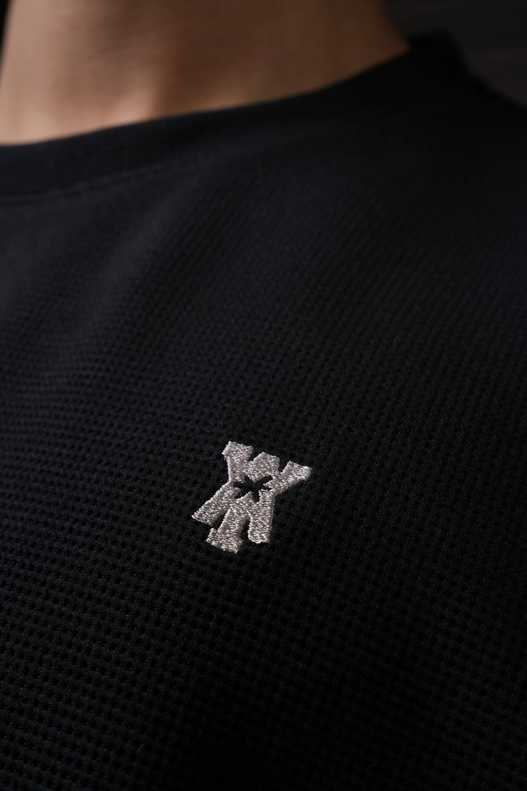 Waffle T Shirt - Black - Image 4