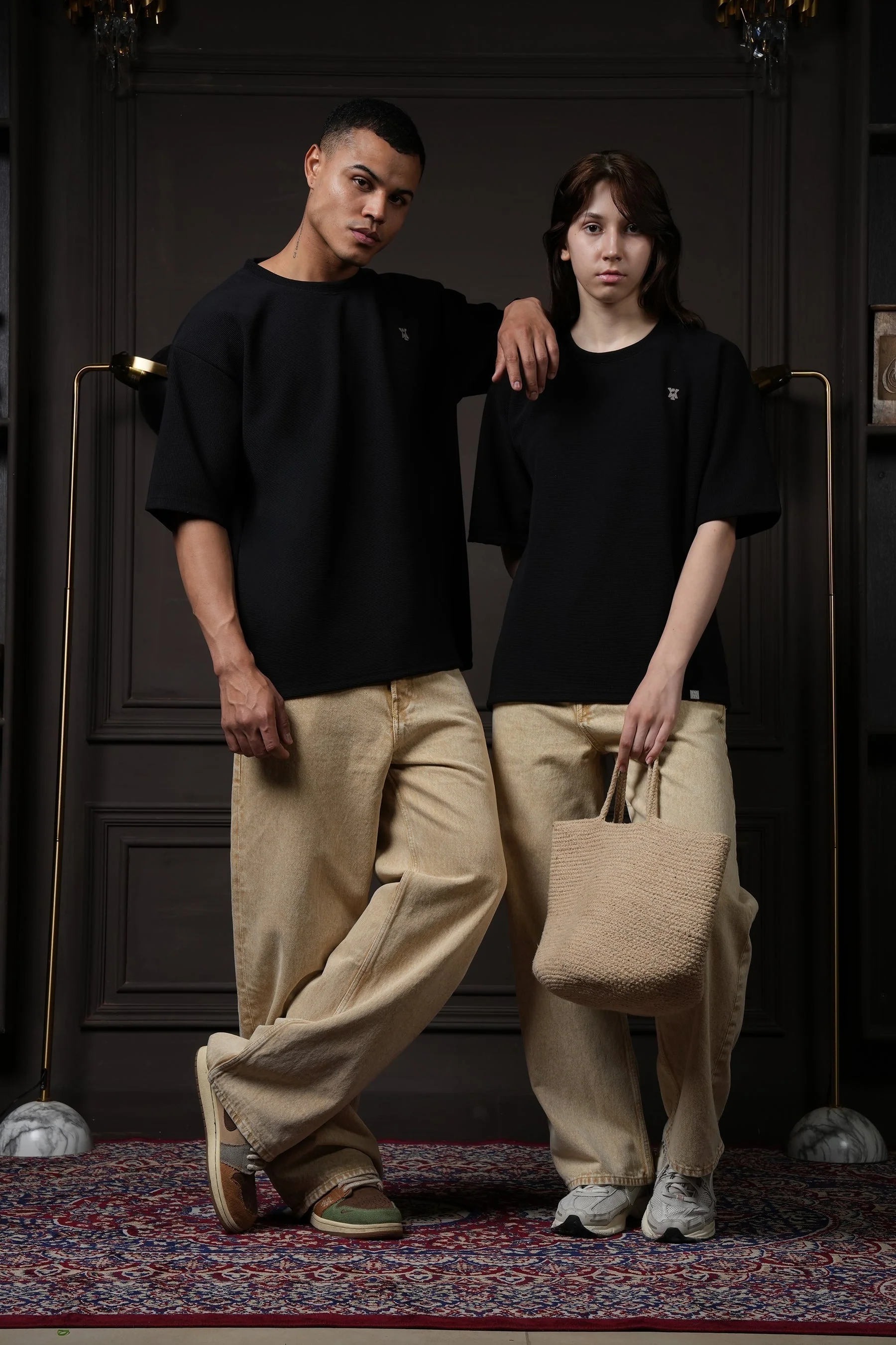 Waffle T Shirt - Black - Image 9