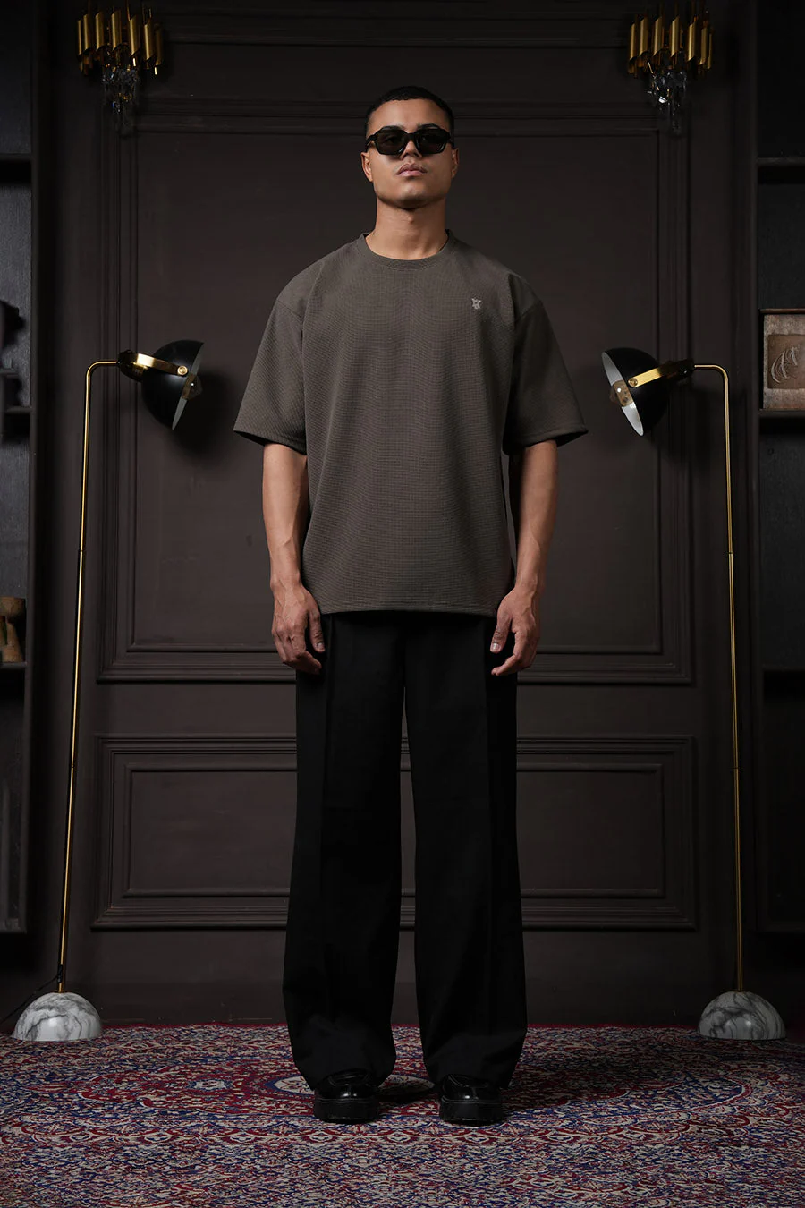 Waffle T Shirt - Tate Olive - Image 2