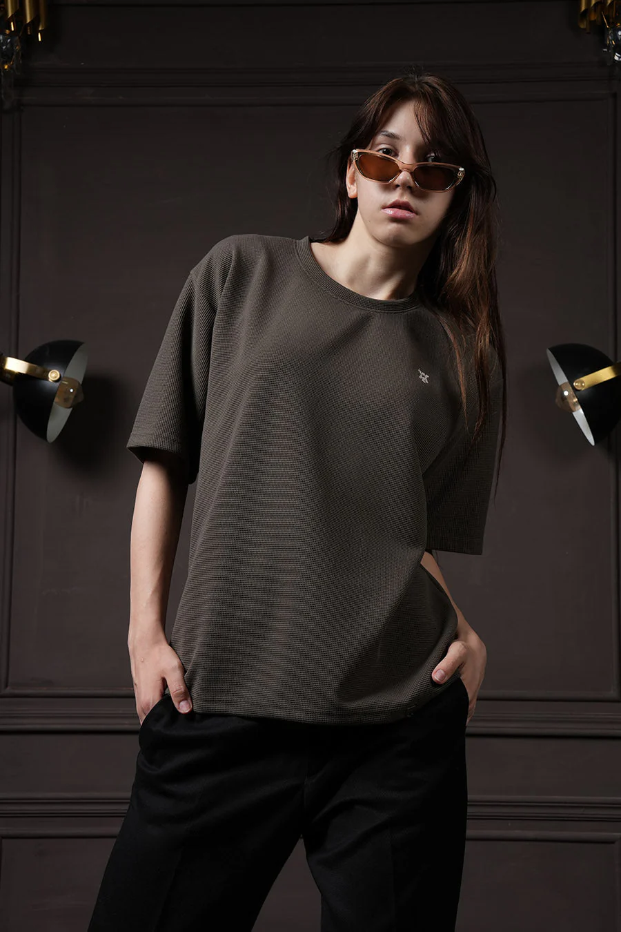 Waffle T Shirt - Tate Olive - Image 9