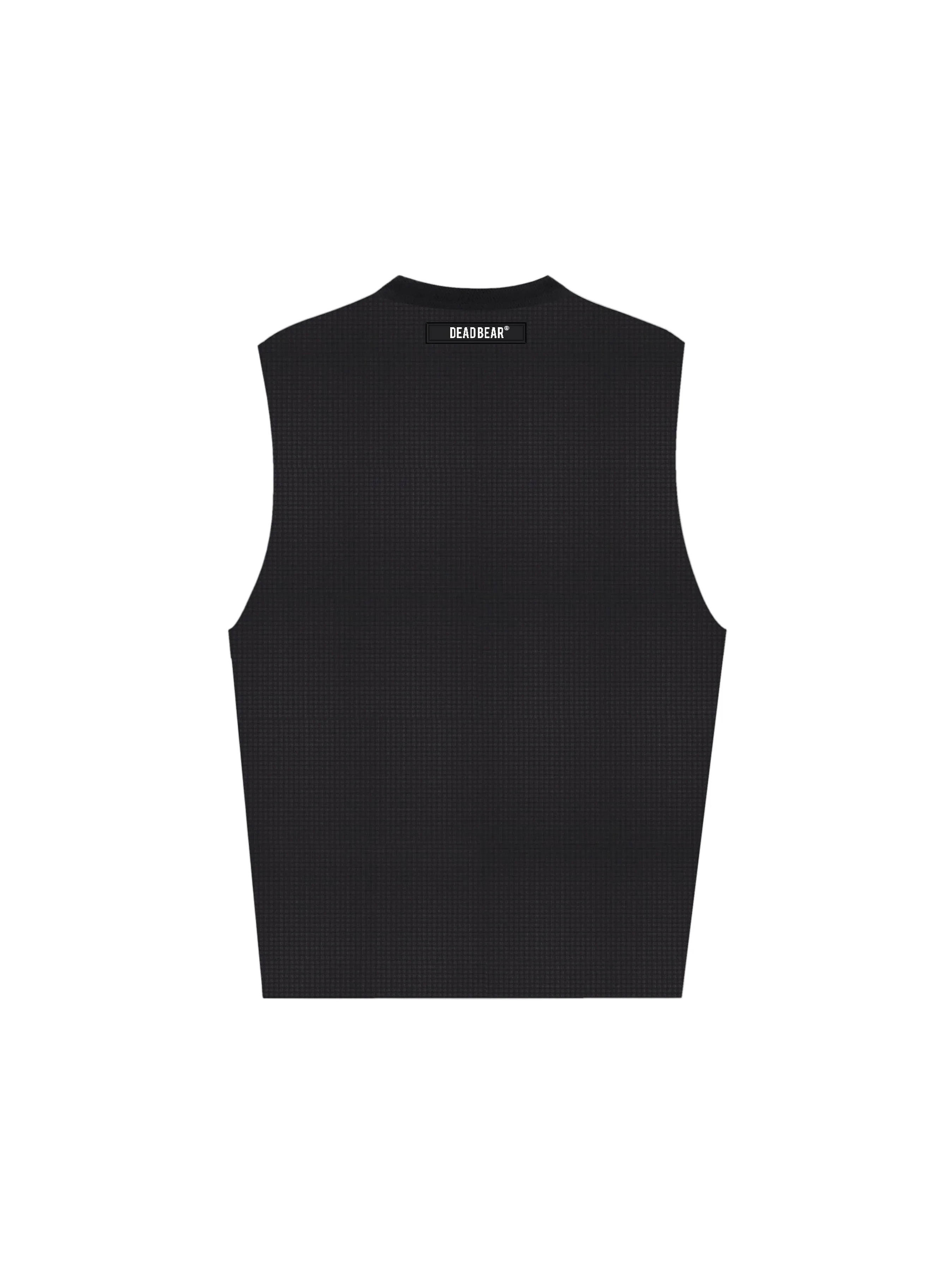 Waffle Tank Black - Image 2