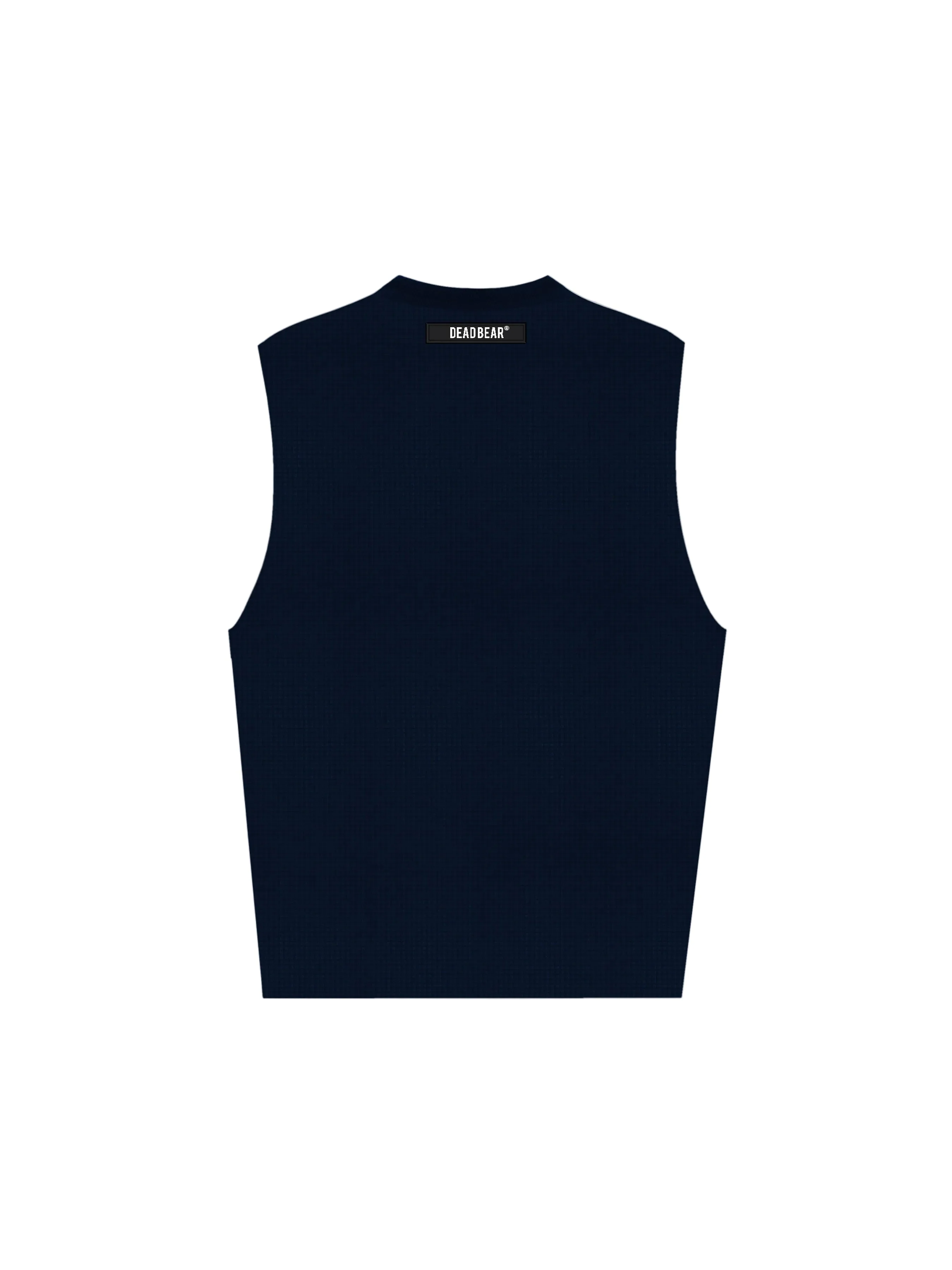 Waffle Tank Navy - Image 2