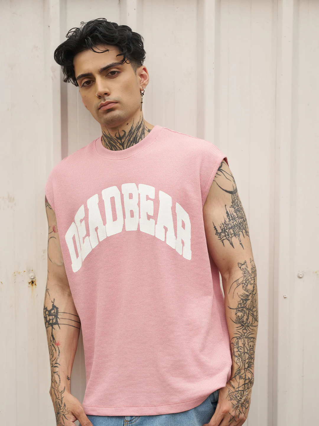 Waffle Tank Pink - Image 4