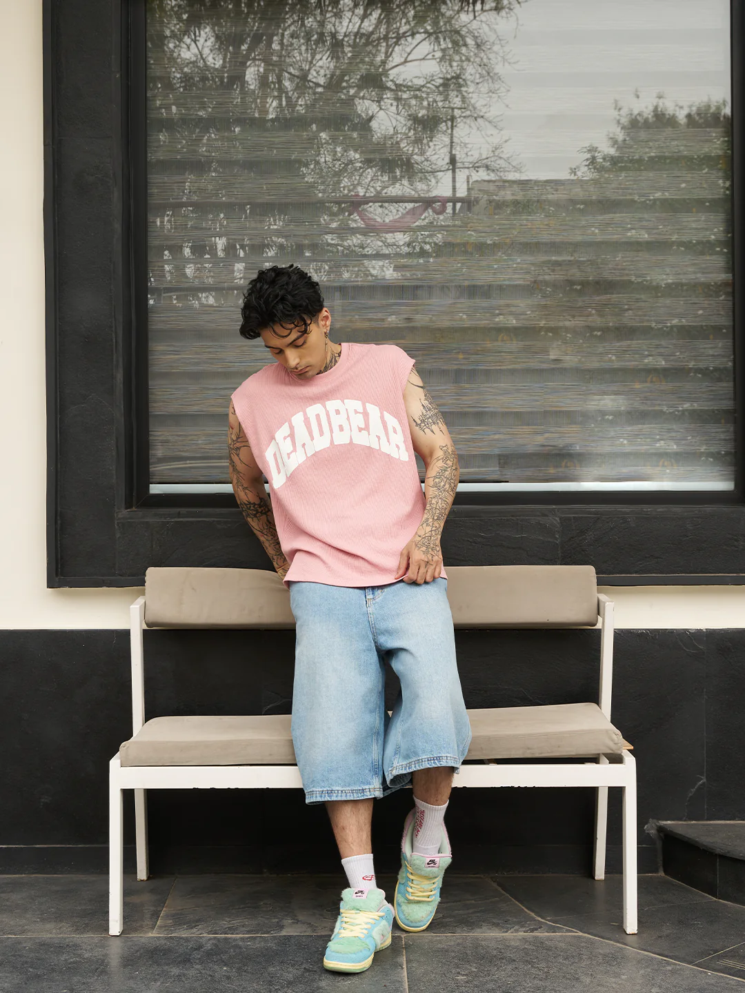 Waffle Tank Pink - Image 5