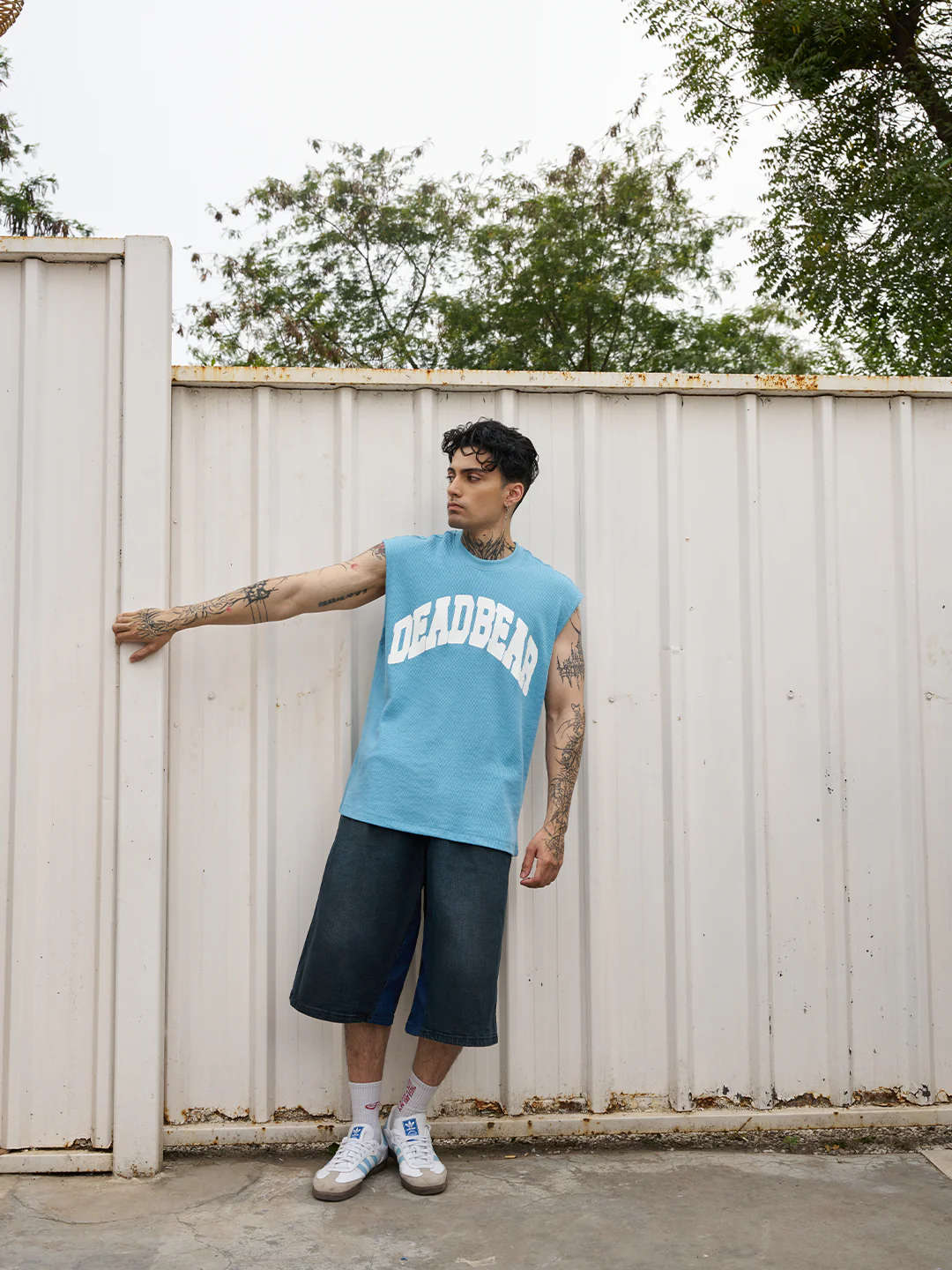 Waffle Tank Powder Blue - Image 3