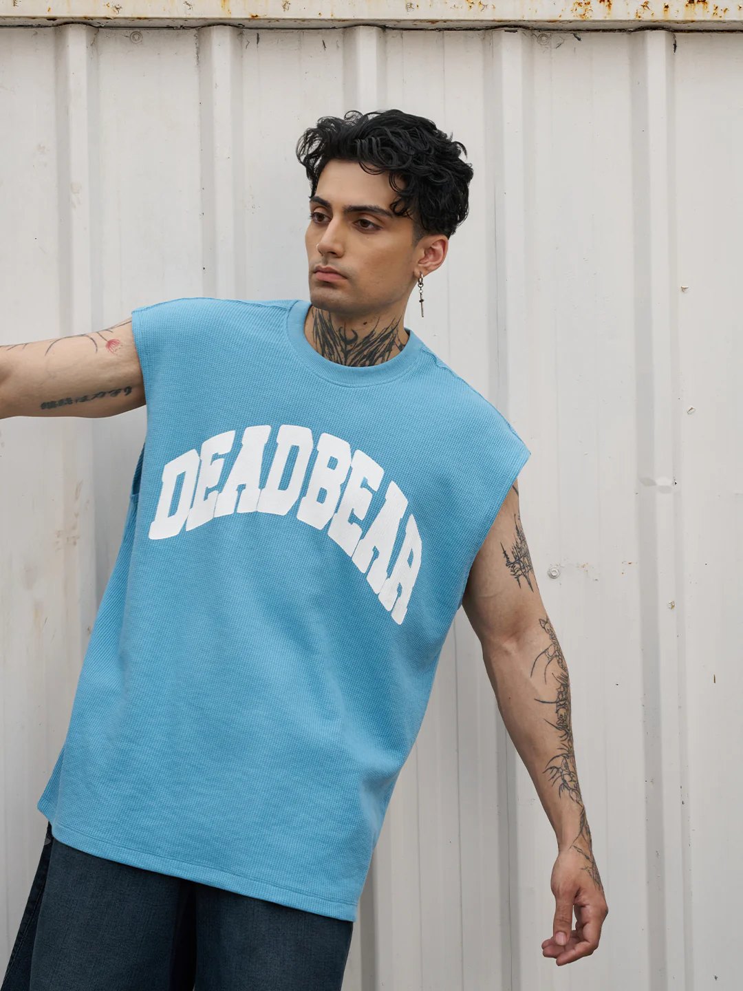 Waffle Tank Powder Blue - Image 6