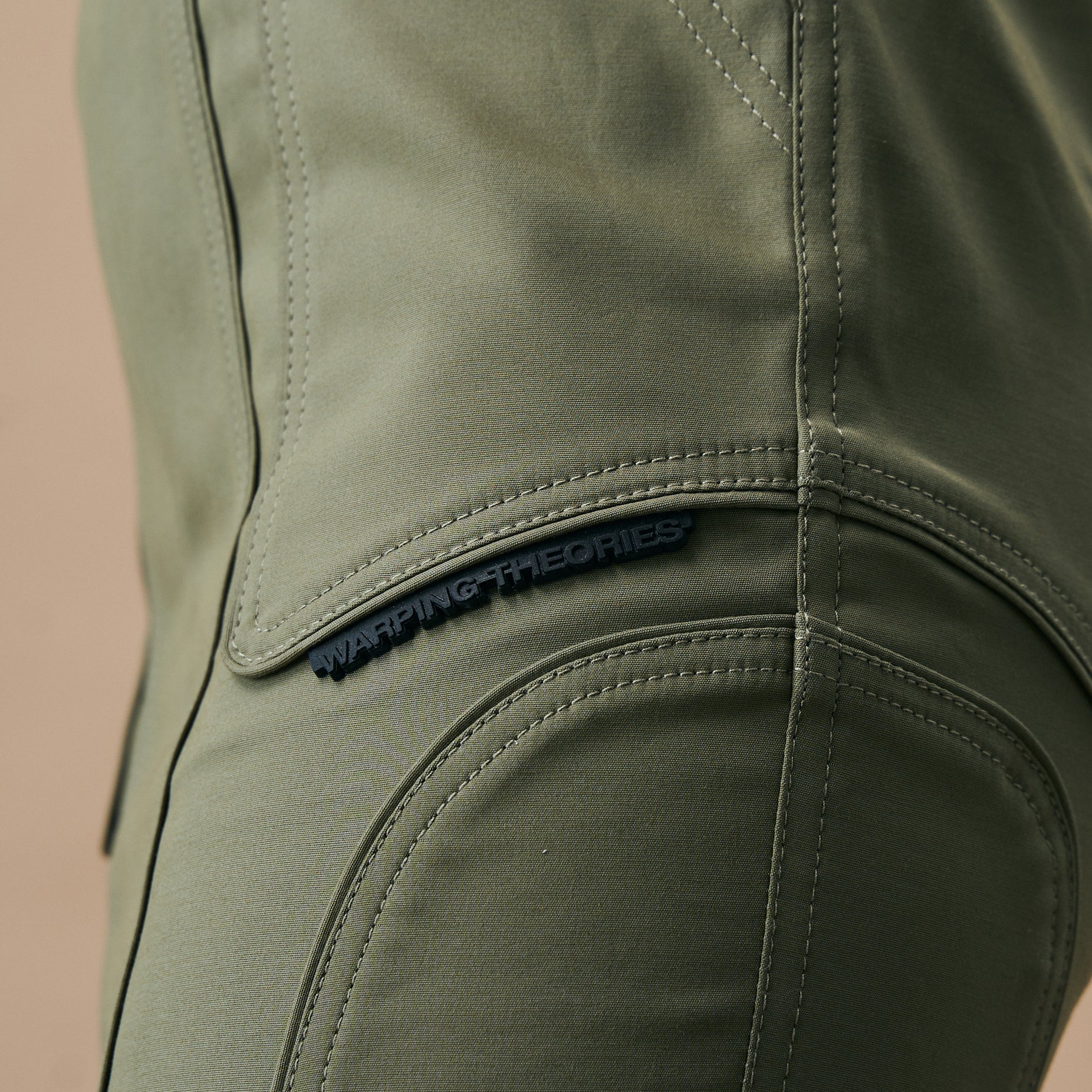 WARPED PANEL SKIRT- ARTICHOKE - Image 4