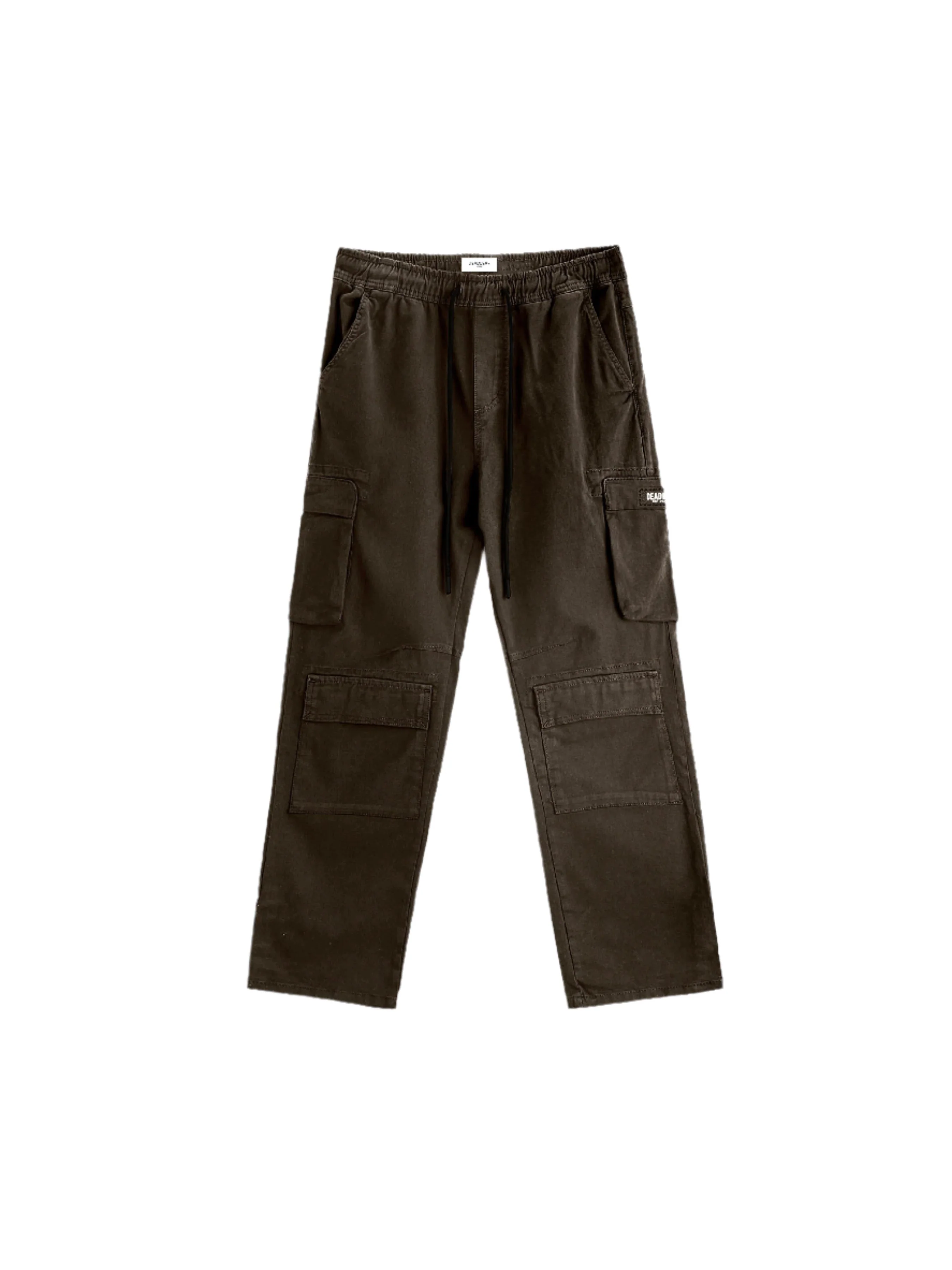 Washed Brown Cargo Pants - Image 2