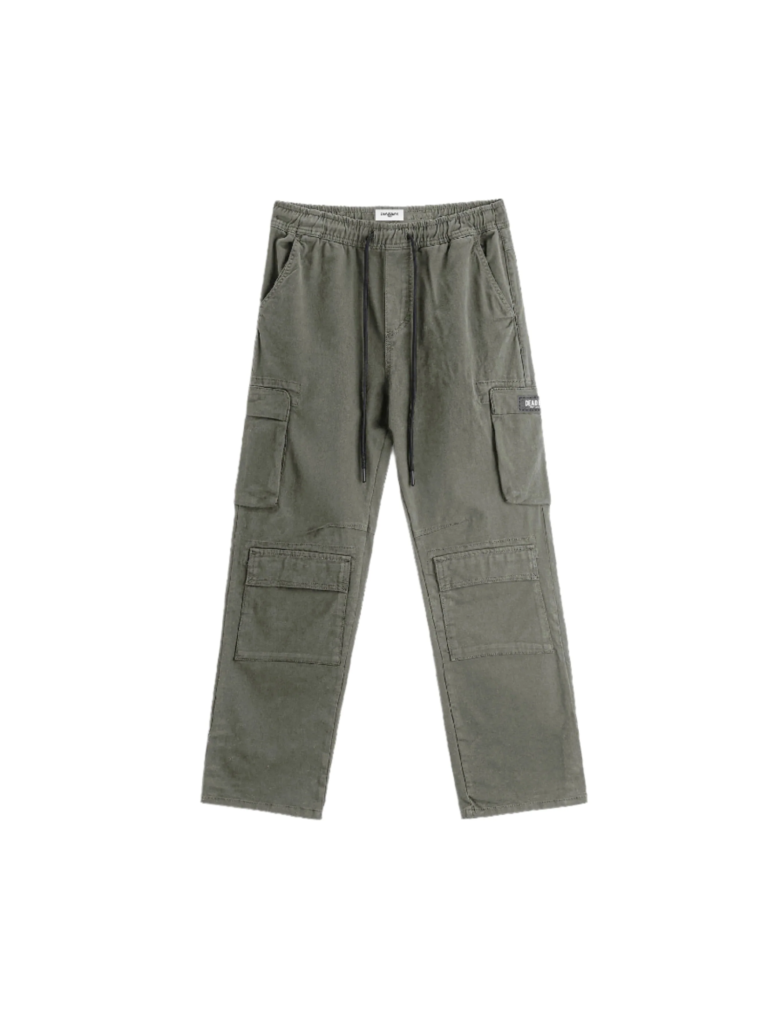 Washed Stone Grey Cargo Pants - Image 2