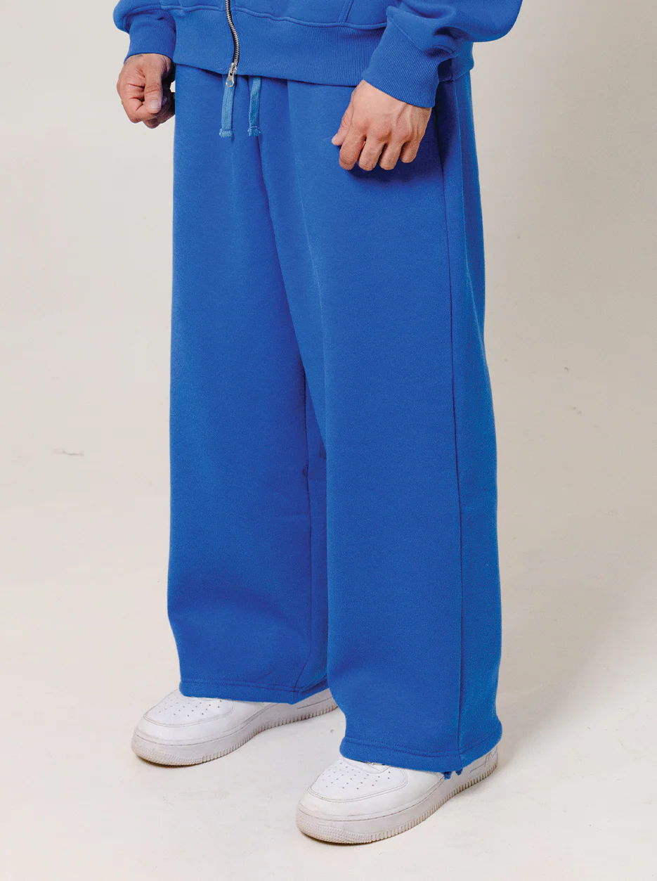 Wide Leg Sweatpants- Royal Blue - Image 5