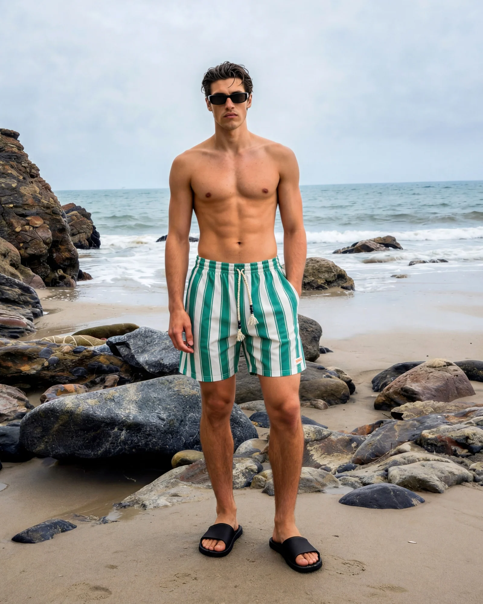 Wide Striped Boxer Shorts - Image 3