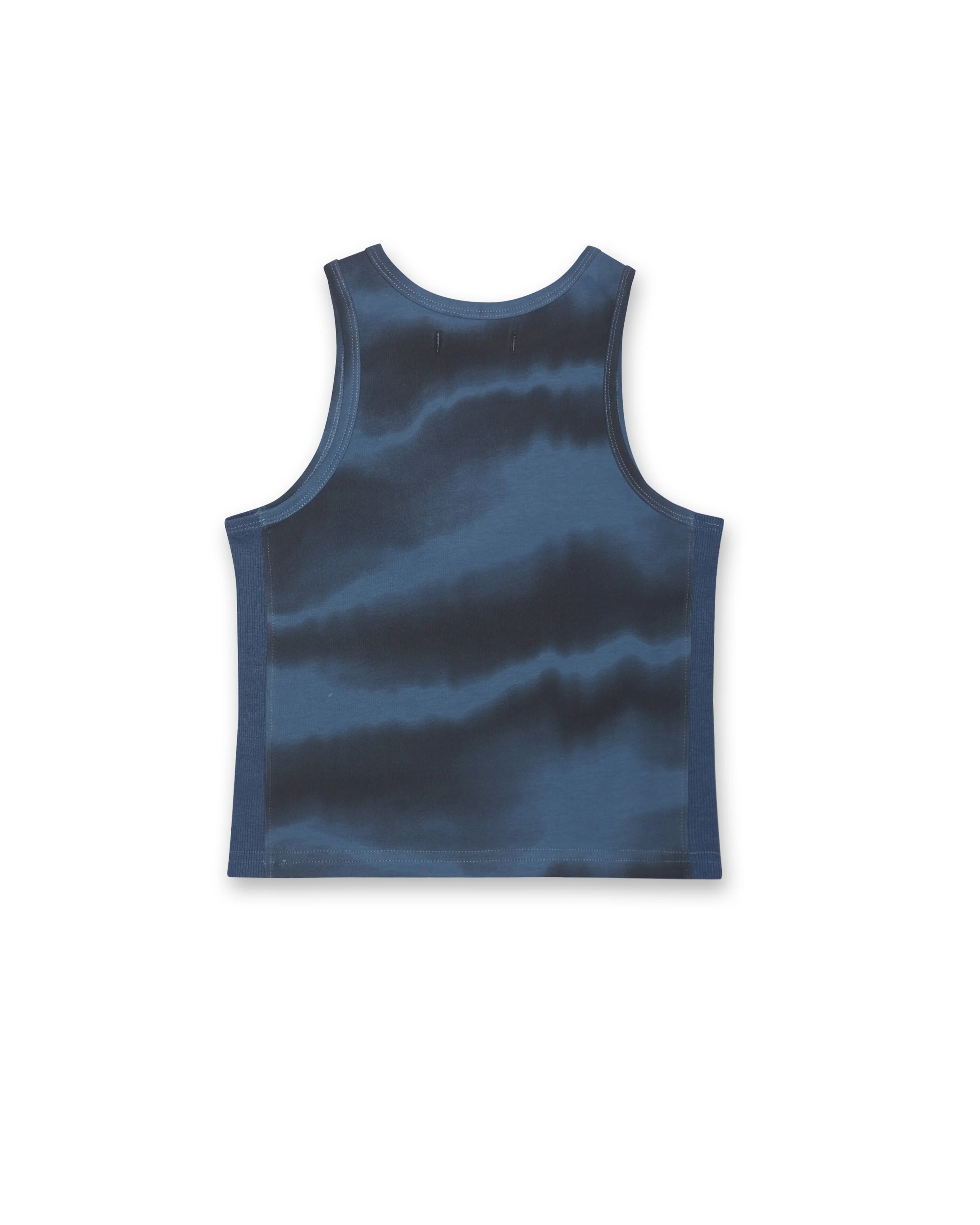 Woven Patch Blue Tank Top - Image 2