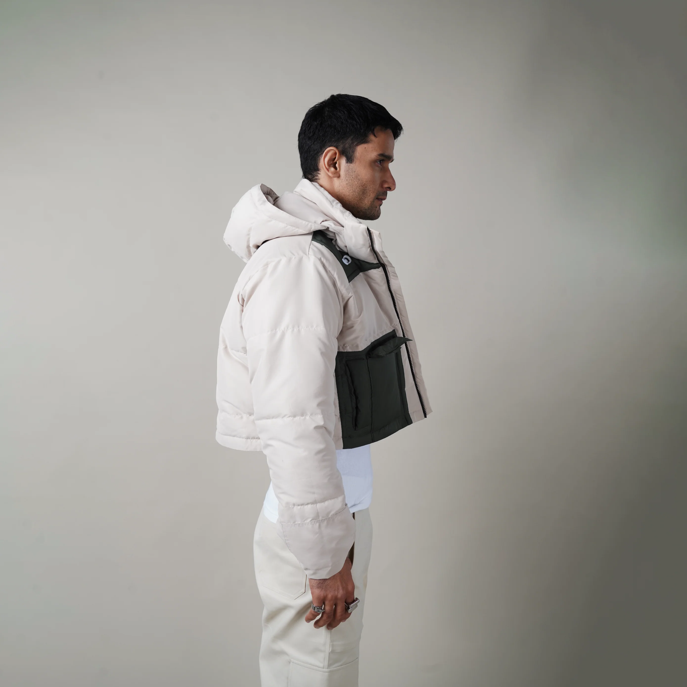 WT CROPPED PUFFER JACKET - Image 4