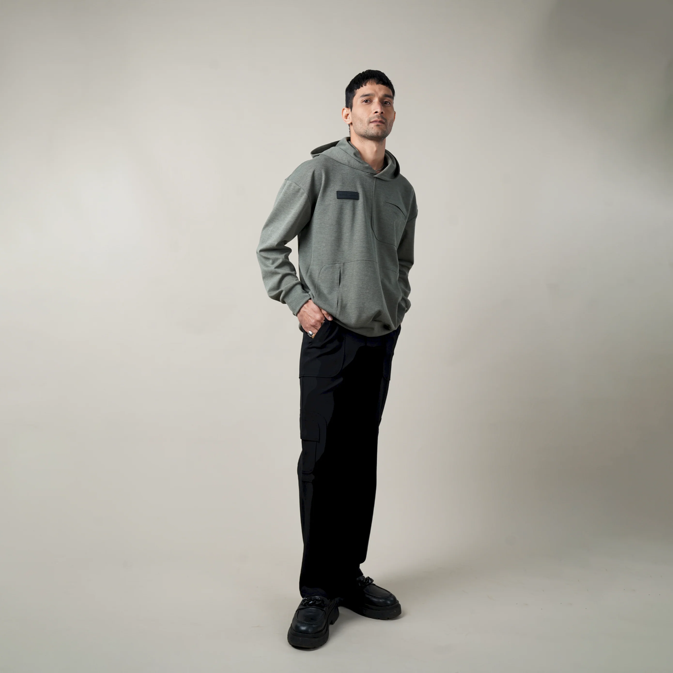 WT FUNCTIONAL HOODIE- GREEN SERPENTINE - Image 3