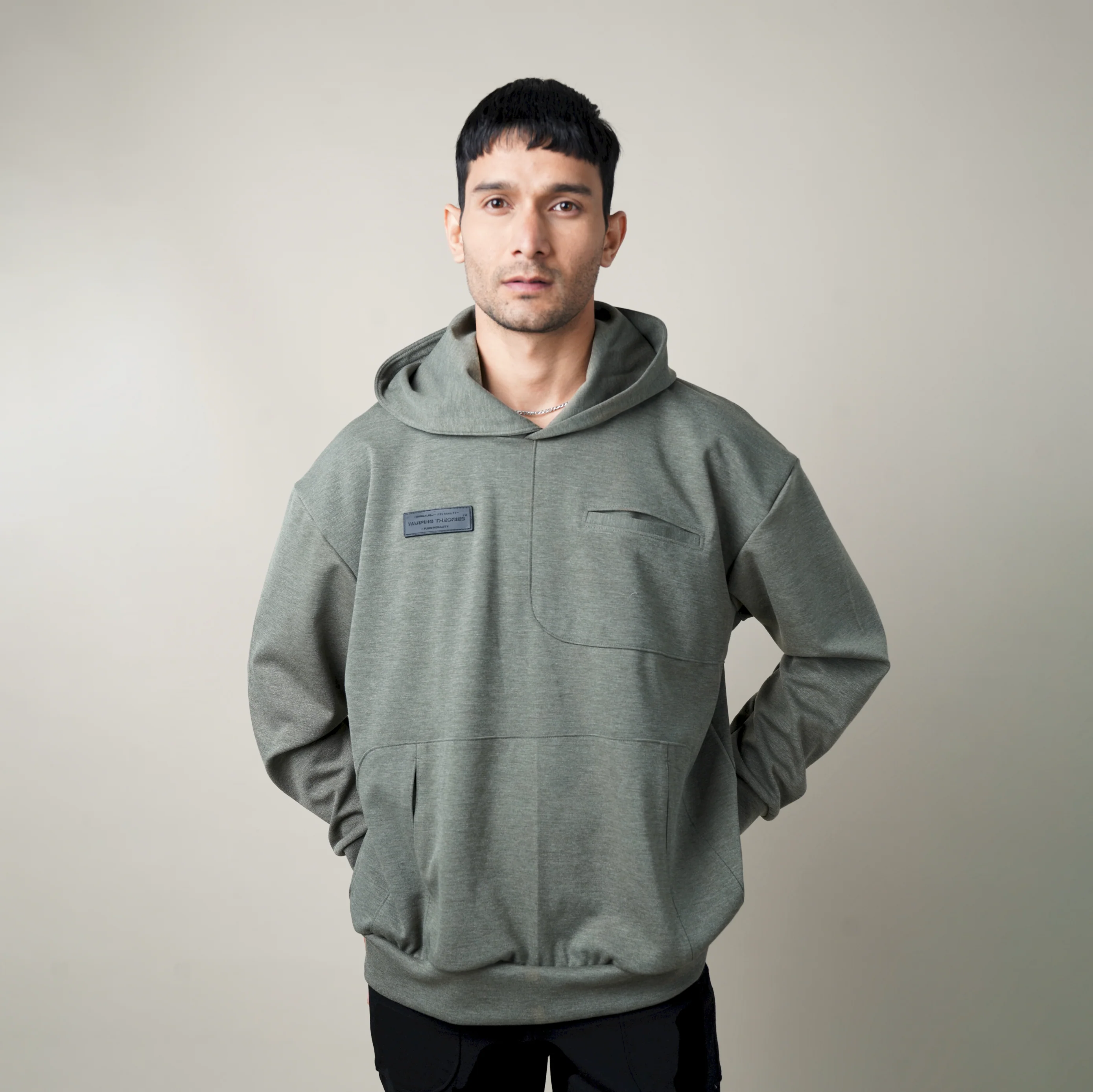 WT FUNCTIONAL HOODIE- GREEN SERPENTINE - Image 4