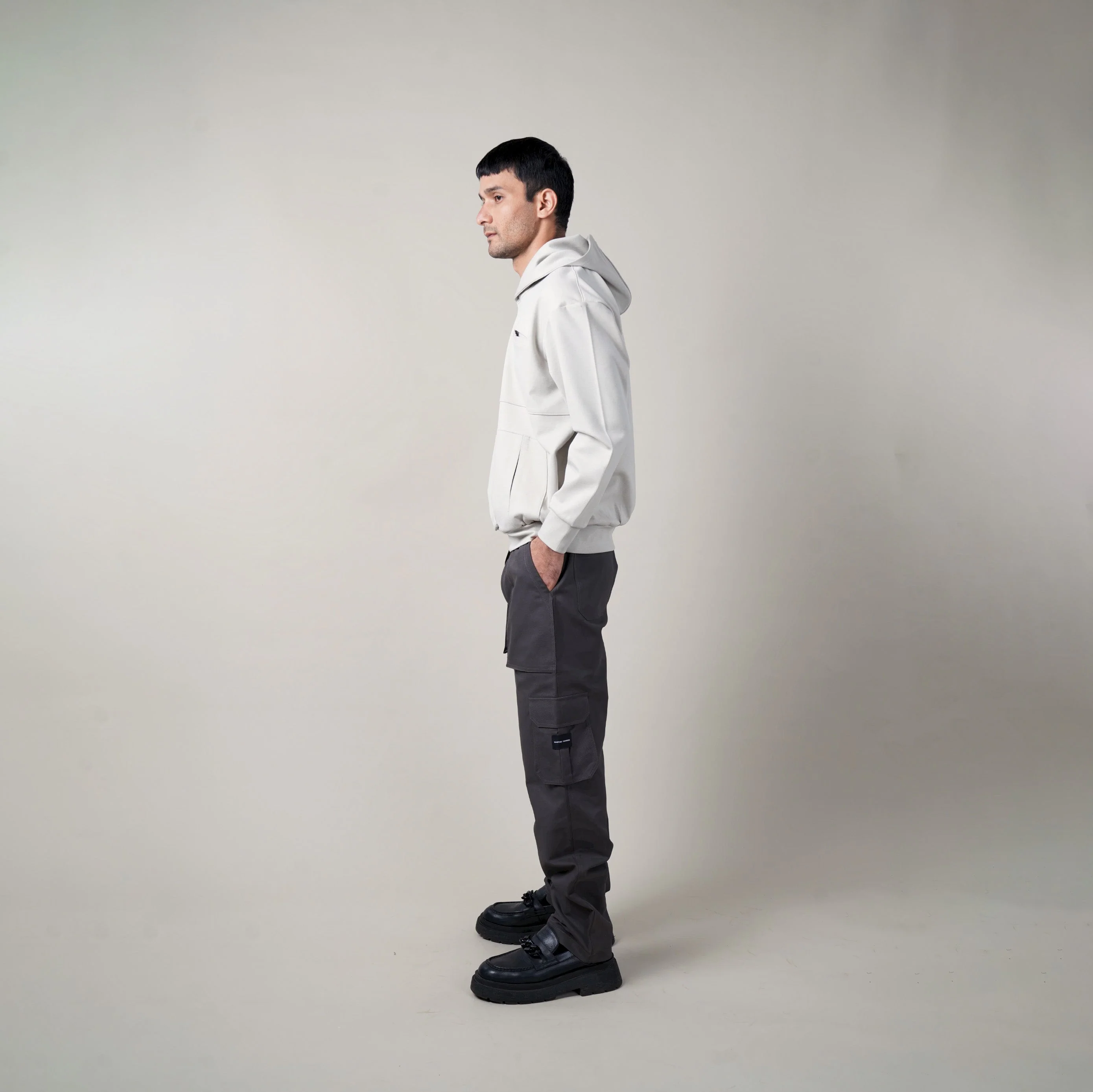 WT FUNCTIONAL HOODIE- WHITE CLAY - Image 2