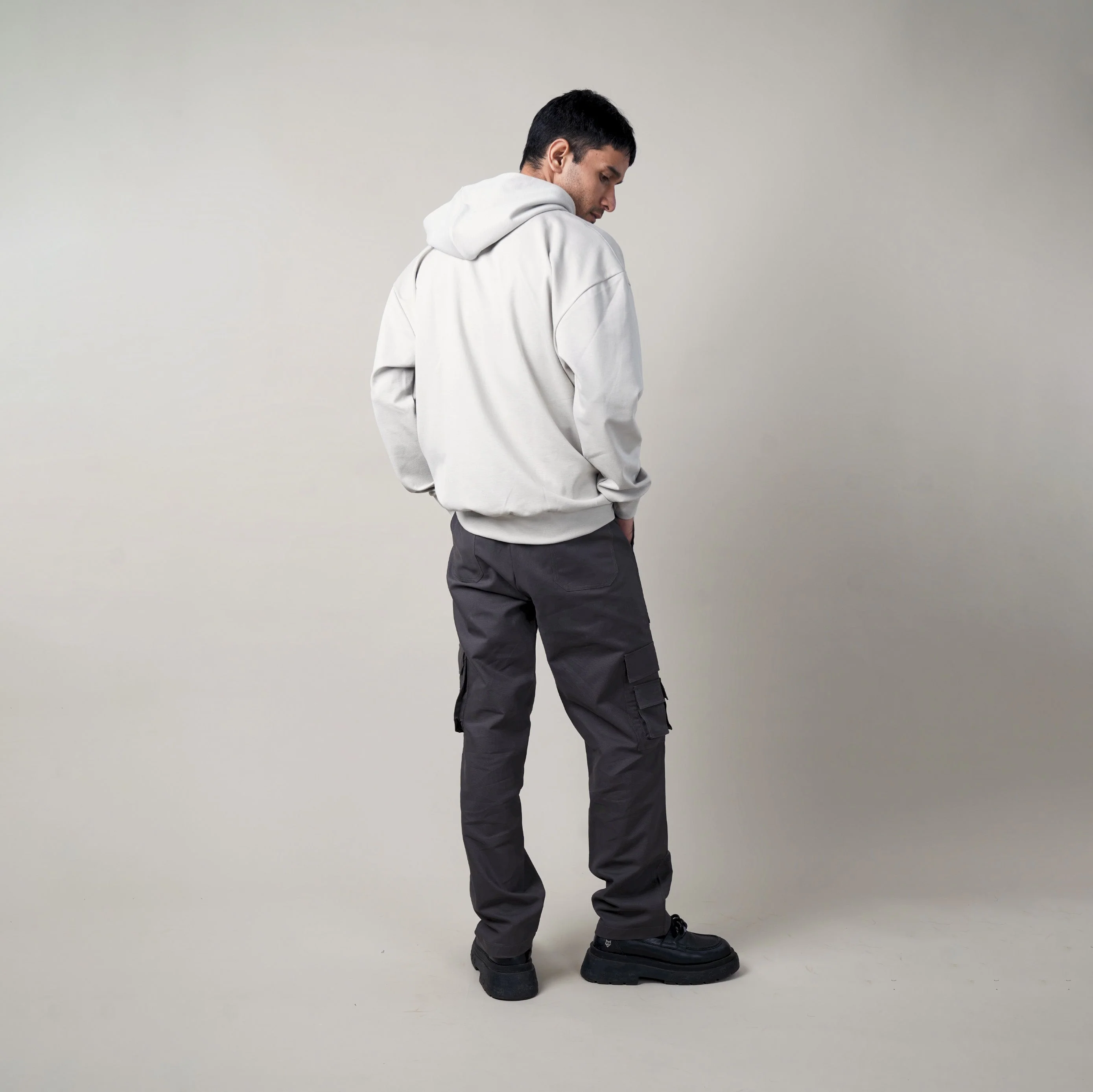 WT FUNCTIONAL HOODIE- WHITE CLAY - Image 3