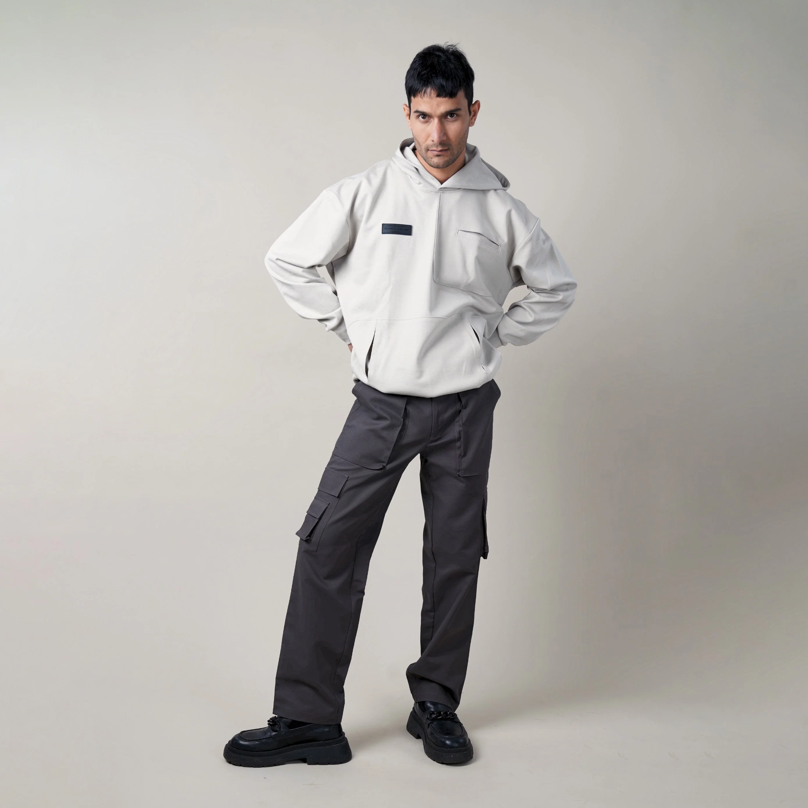WT FUNCTIONAL HOODIE- WHITE CLAY - Image 4