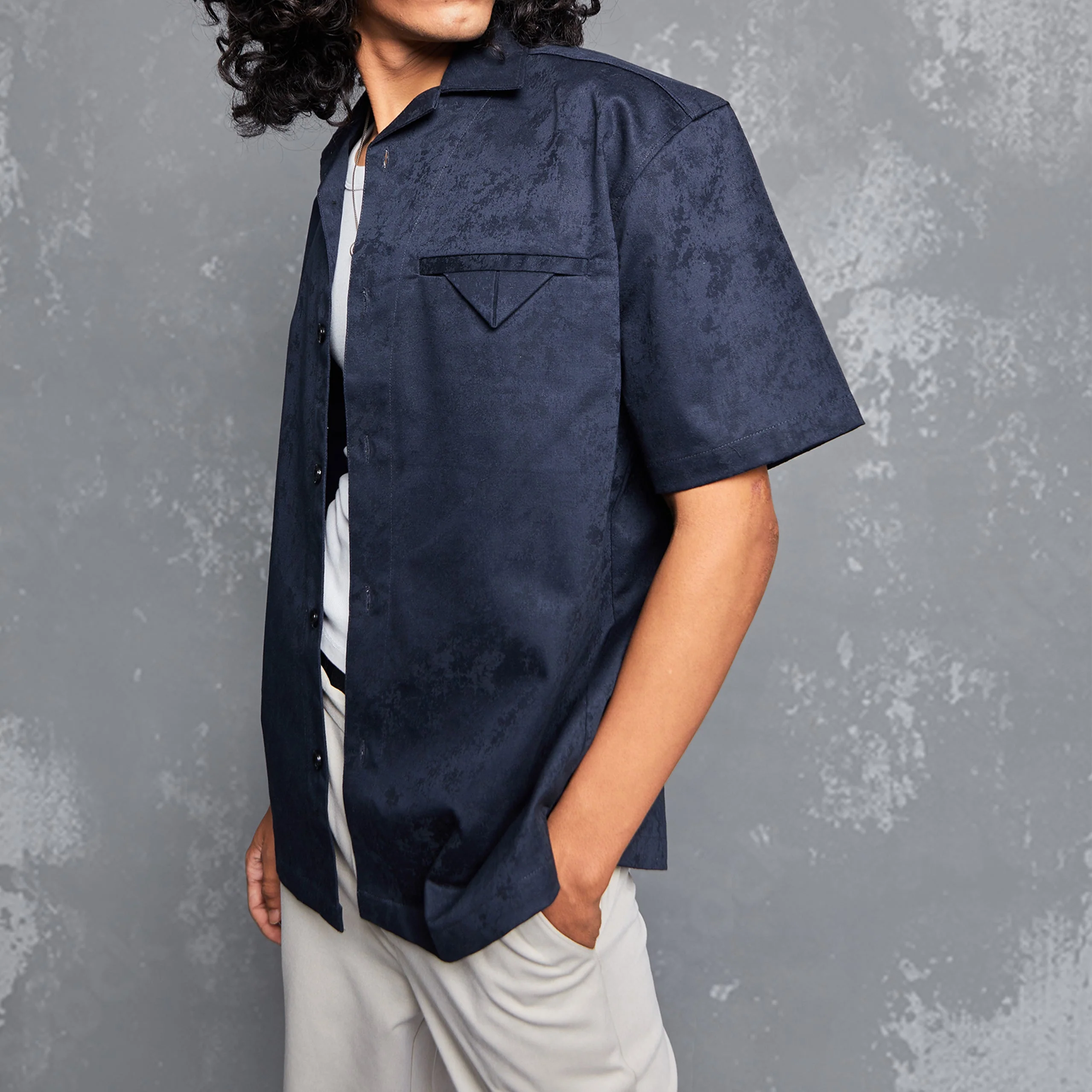 WT JACQUARD SHIRT - TONAL NAVY - Image 2
