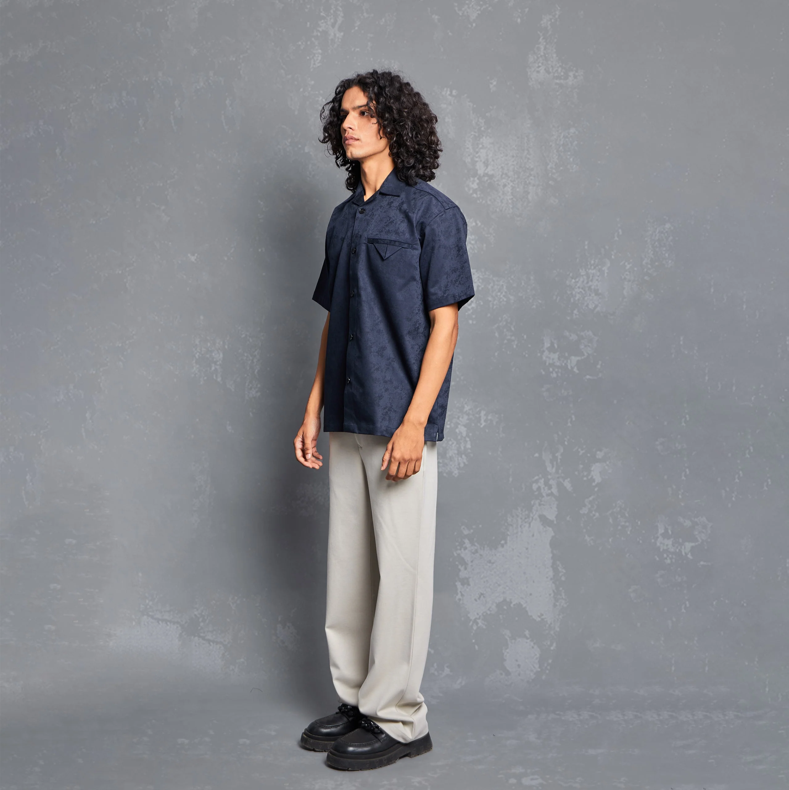 WT JACQUARD SHIRT - TONAL NAVY - Image 4