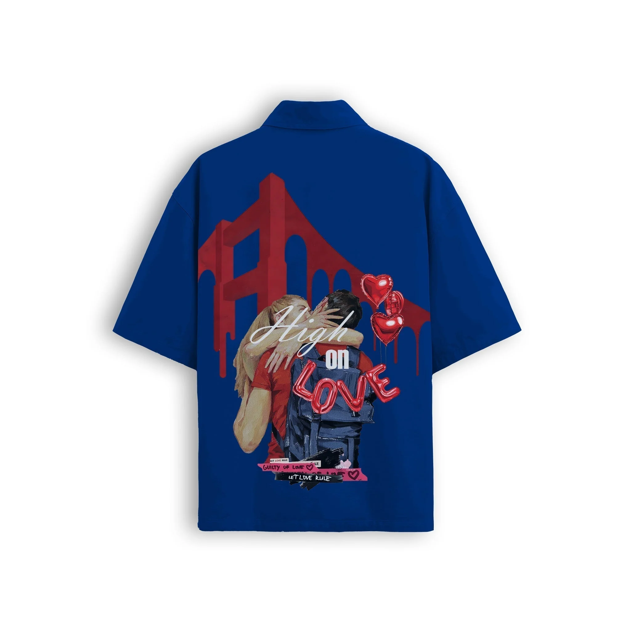 XOXO shirt - Royal blue - Image 2