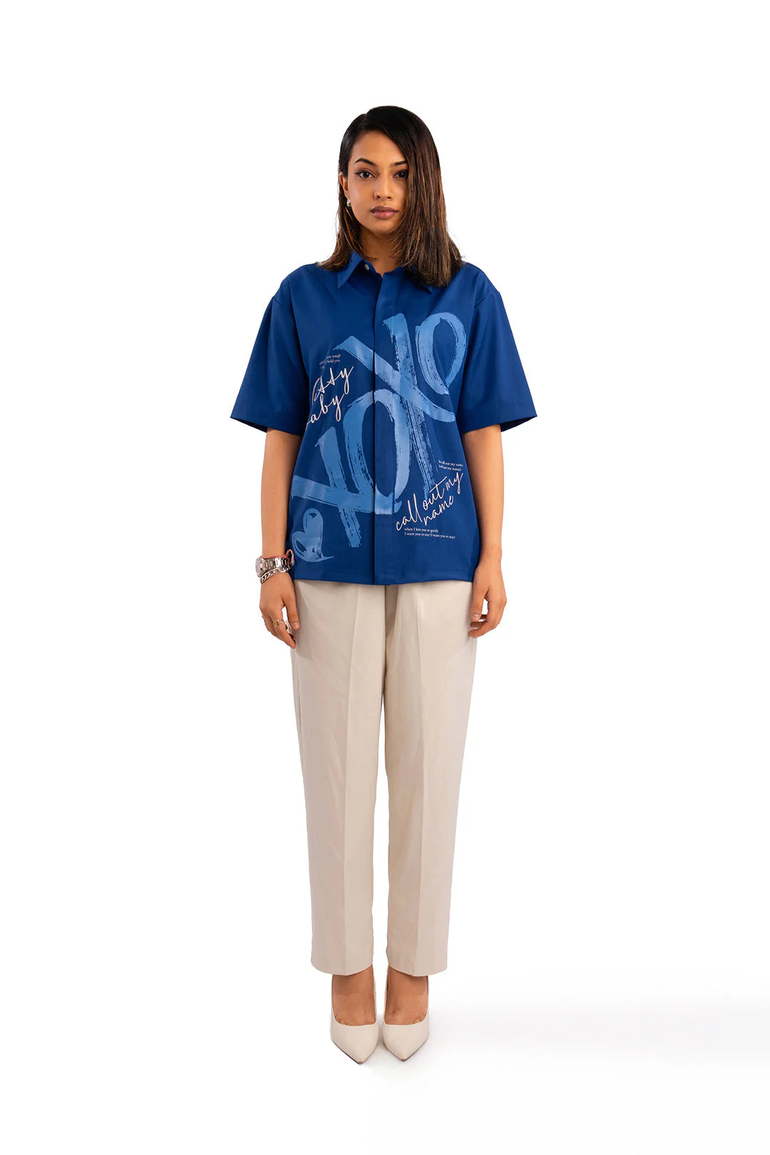 XOXO shirt - Royal blue - Image 3